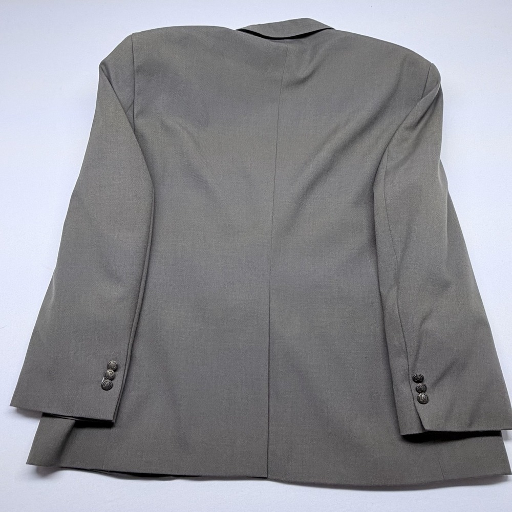🟡 Croft & Barrow Wrinkle-Resistant Blazer Sport Coat Men's Size 46S Gray - Picture 2 of 12